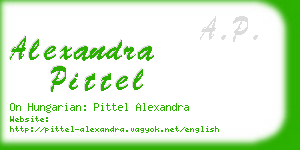alexandra pittel business card